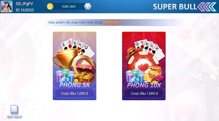 Game Super bull VBO99 – Giới thiệu, hướng dẫn đặt cược dễ dàng